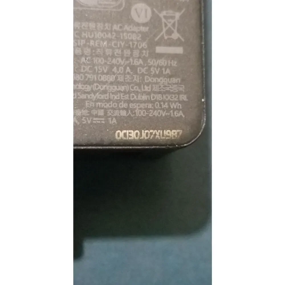 Microsoft Surface 65W Power Supply 1706